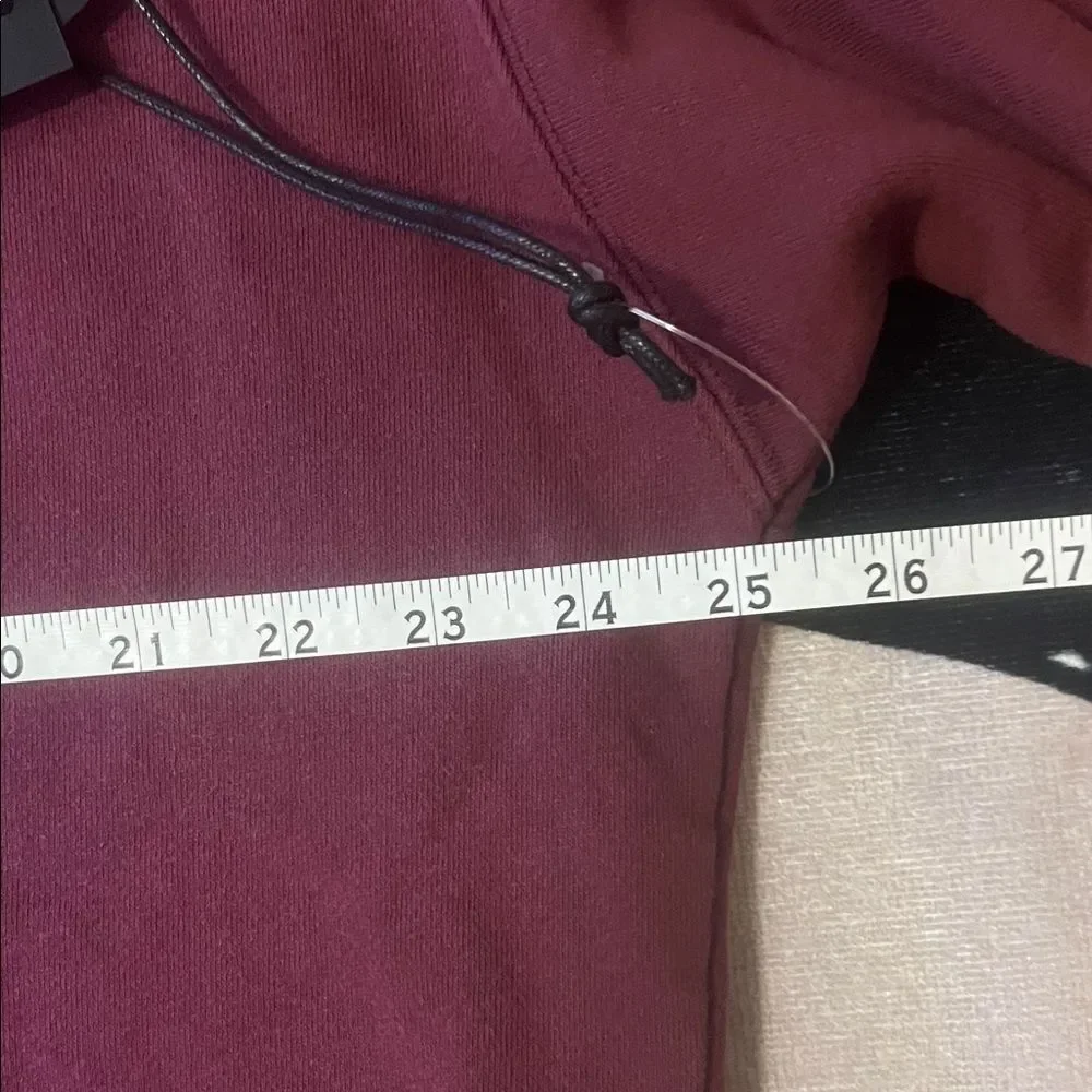 Civil Regime Concrete Snap Hoodie OXBLOOD